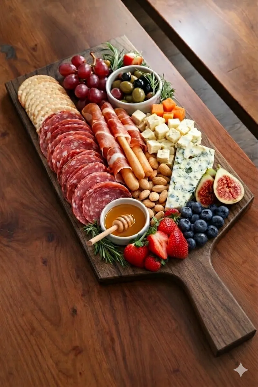 Solid Wood Charcuterie Board  Shadow on Oak
